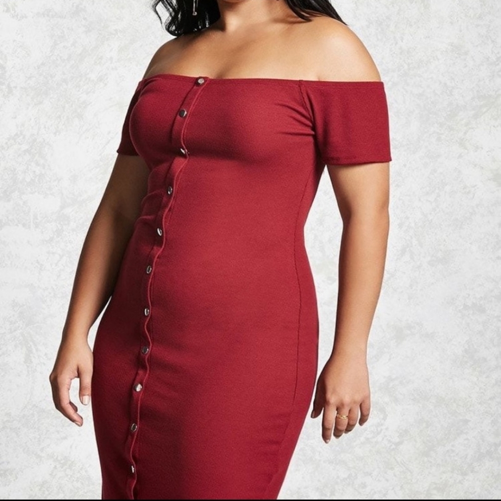 Forever 21 Off the Shoulder Bodycon Dress